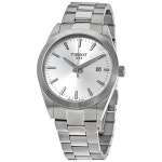 티쏘-쿼츠 다이얼 시계 Gentleman Quartz Silver Dial Mens Watch T127.410.11.031.00 T127.410.11.031.00 | 트렌비 티쏘-쿼츠... 