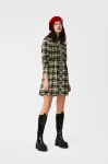 가니-셔츠 드레스 Checkered Seersucker Shirt Dress F7292... Shirt Dress F7292 Check%20Elfin%20Yellow | 트렌비 | www.trenbe.com