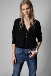 쟈딕앤볼테르-풀오버 Pullover Marly Kashmir KWSW00020 NOIR... 트렌비 쟈딕앤볼테르-풀오버 Pullover Marly Kashmir KWSW00020... 
