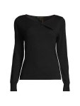 도나카란-스웨터 Cashmere-Blend Double-Slash Sweater 0400017379242 BLACK | 트렌비 도나카란-스웨터 Cashmere-Blend Double... 