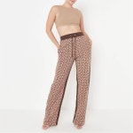 미스가이디드-프린트 와이드 초콜릿 Tall MG Repeat Print Wide Leg Joggers Chocolate 67712605 | 트렌비 미스가이디드... 