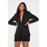 I Saw It First-쁘띠 우븐 블레이저 블랙 Petite Woven Single Breasted Tailored Blazer Black 61735303 | 트렌비 I Saw It First... 