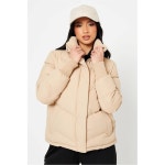 I Saw It First-카멜 하이 푸퍼 코트 브라운 Camel Petite High Neck Puffer Coat Brown 61714405 | 트렌비 I Saw It First-카멜... 
