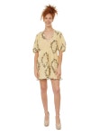 가니-가니 Ruffle trimmed pintucked printed cotton poplin mini dress 560971903940252 | 트렌비 가니-가니 Ruffle trimmed... 