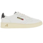 오트리-메달리스트 가죽 캔버스 AUTRY Medalist wblack/white leather and canvas trainer AULMCB02/M AUTRYBLK 600 | 트렌비... 