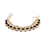 아이앤씨인터내셔널컨셉트-믹스 스톤 목걸이 Silver-Tone Tonal Mixed Stone Cluster Statement Necklace, 17 + 3 extender... 
