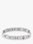 타미힐피거-남성 브레이디드 가죽 팔찌 Mens Braided Leather Bracelet 5464254 Navy | TRENBE 타미힐피거-남성 브레이디드... 