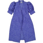 Dress F6885 | 트렌비 가니-여성 블루 자카드 드레스 Ladies Blue Iris 3D Jacquard Warp Dress F6885 | 트렌비 | www.trenbe.com