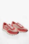 디젤-스웨이드 로우 스니커즈 Meash and Suede S-RACER LC Low-Top Sneakers with D-Logo 482715 | TRENBE 디젤-스웨이드 로우... 