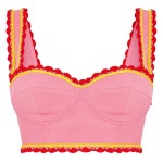 탑 Crochet Bustier Top 329063 Pink A1205 | TRENBE 모스키노-뷔스티에 탑 Crochet Bustier Top 329063 Pink A1205 | TRENBE | www.trenbe.com