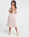 Petite 로사 러플 소매 미니 드레스 러브 쁘띠 핑크 Anaya With Love Petite... in Rosa 22158517Rosa 55291834 | 트렌비
