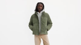리바이스-남성 컬러 블록 후디 자켓 Mens Color Block Hoodie Water Resistant Jacket 15272833 | TRENBE 리바이스-남성 컬러... 