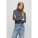 휴고보스(Hugo Boss) | 니트 탑 다크 블루 Faramena Knitted Top Dark Blue 66170818 | 트렌비