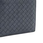 보테가베네타(Bottega Veneta) | 보테가베네타 인트레치아토 레더 반지갑 네이비 | 트렌비