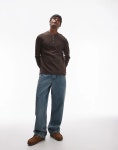 리바이스(Levis) | 브라운 Langarmliges, schweres Thermo-Shirt in Braun mit Henley-Ausschnitt 206124157Braun | 트렌비
