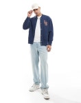 리바이스(Levis) | Bomberjacke aus Sweatstoff in Marineblau mit College-Monogrammlogo 206115161marineblau | 트렌비