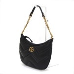 구찌(Gucci) | 구찌 GG 마몽 숄더백 블랙 777263 AAC74 1000 24시즌 GG마몽 스몰 호보 금장체인 aa45160 중고 152893305 | 트렌비