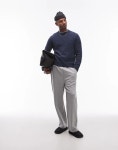 아르켓(Arket) | 블루 ARKET Strukturiertes Wollmix-Sweatshirt in Blau mit lockerem Schnitt 207365318BLAU | 트렌비 아르켓... 