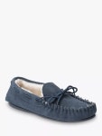 허시파피(Hush Puppies) | 스웨이드 포우 퍼 네이비 Allie Suede Faux Fur Lined Slippers, Navy 112326335 | 트렌비
