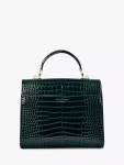 아스피날오브런던(Aspinal of London) | 크록 이펙트 가죽 바디 가방 Mayfair Croc Effect Leather Cross Body Bag 6174362 Evergreen... 