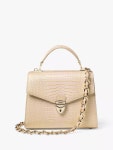 아스피날오브런던(Aspinal of London) | 미디 크록 이펙트 가죽 바디 가방 Midi Mayfair Croc Effect Leather Cross Body Bag 5528101... 