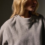 제임스펄스(James Perse) | 브러쉬드 니트 넥 그레이 Brushed Thermal Knit Mock Neck - Heather Grey WBTK3813 HEATHER GREY | 트렌비