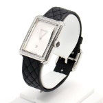 샤넬(CHANEL) | 중고 H6402 보이프렌드 미디엄 베젤다이아 화이트판 가죽밴드 쿼츠 여성 시계 aa47565 | 트렌비
