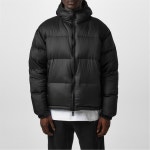 Mki Miyuki Zoku | 샤이닝 립스탑 소재 자켓 Translucent Ripstop Bubble Jacket 600006 Black | 트렌비