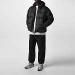 Mki Miyuki Zoku | 샤이닝 립스탑 소재 자켓 Translucent Ripstop Bubble Jacket 600006 Black | 트렌비
