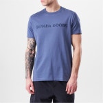 캐나다구스(Canada Goose) | 남성 로고 코튼 티셔츠 Mens Logo Cotton T-Shirt 590108 Ozone Blue 222 | 트렌비