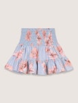 마쥬(Maje) | 패턴 태피터 다후다 플레어 스커트 Patterned taffeta flared skirt MFPJU01458 M010 | 트렌비