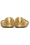 알라이아(Alaia) | 골드 브레이디드 발레리나 플랫슈즈 Gold Braided Goatskin Ballerina Flats 17821701 | 트렌비