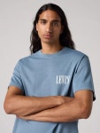 리바이스(Levis) | 코튼 루즈 핏 숏 슬리브 로고 티셔츠 Cotton Loose Fit Short Sleeve Logo T-Shirt 112905161 Light Blue | 트렌비