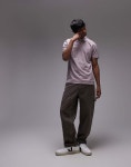 리바이스(Levis) | 폴로셔츠 저지 Eng anliegendes Poloshirt aus genopptem Jersey in Flieder mit Fledermaus-Logo 207119263lila... 