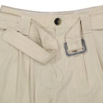 가니(Ganni) | 여성 라이트 멜란지 벨트 테일러드 바지 Ganni Ladies Light Melange Suiting Belted Tailored Shorts F6805 | 트렌비