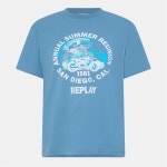 리플레이(REPLAY) | 로고 티셔츠 Replay Centre Logo T-Shirt 62047901 | 트렌비