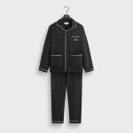 Kith | Kith 크레스트 모노그램 블랙 파자마 세트 khm190007-001 Crest Monogram Pajama Set - Black 8284760670336 124798318 | 트렌비