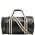 프레드페리(Fred Perry) | 클래식 배럴 가방 Classic Barrel Bag 841687 Black-EcruD57 | 트렌비