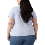 리바이스(Levis) | 로고 코튼 티셔츠 Plus Size Perfect Logo Cotton T-Shirt 22073623 Western Bandana Blue | 트렌비