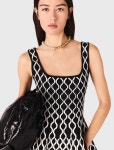 마쥬(Maje) | 자카드 니트 숏 드레스 Jacquard knit short dress MFPRO03419 O001 | 트렌비