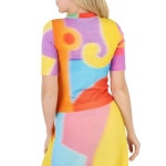 모스키노(Moschino) | 여성 울 니트 반팔 스웨터 Moschino Ladies Multicolor Wool Knit Short-Sleeve Sweater J0904-5501-0888 | 트렌비