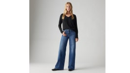 리바이스(Levis) | 와이드 여성 데님 318 Shaping Wide Leg Womens Jeans 001PZ0001 | 트렌비