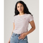 리바이스(Levis) | 여성 더 크루넥 코튼 티셔츠 Womens The Perfect Crewneck Cotton T-Shirt 10423303 Sedona Stripe Potpourri... 