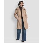 디케이앤와이(DKNY) | 쁘띠 벨트 집업 코트 Petite Belted Zip Front Coat 21984606 Light Camel | 트렌비