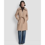 디케이앤와이(DKNY) | 쁘띠 벨트 집업 코트 Petite Belted Zip Front Coat 21984606 Light Camel | 트렌비