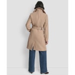 디케이앤와이(DKNY) | 쁘띠 벨트 집업 코트 Petite Belted Zip Front Coat 21984606 Light Camel | 트렌비
