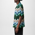 미쏘니(Missoni) | 미쏘니 남성 패턴 반팔 셔츠 그린 Mens Short-Sleeve Patterned Shirt Green SM9LQ 55001415 145029359 | 트렌비