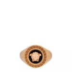 베르사체(Versace) | 베르사체 여성 메두사 시그넷 골드 링 라운드 반지 Womens Round Medusa Signet Gold Ring Blck/Gold K41T... 