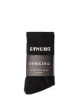 짐킹(Gym King) | 짐킹 블랙 리브드 커프 양말 2팩 남여공용 코튼 블렌드 크루넥 삭스 팩 오브 Unisex Cotton Blend Crew Socks... 