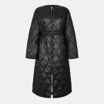 가니(Ganni) | 가니 샤이니 퀼트 롱 코트 블랙 F8383 099 여성 퀼티드 자켓 Womens Long Quilted Jacket 66330503 147659494 | 트렌비